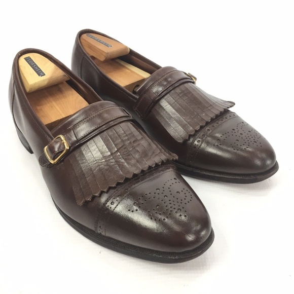 ALLEN EDMONDS Montague Brown Cap Toe Oxfords 12 W - Picture 3 of 8